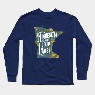 Minnesota Land of 10,000 Lakes Long Sleeve T-Shirt